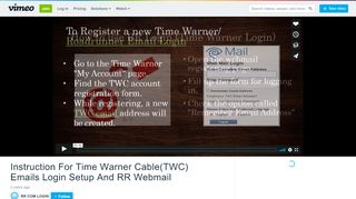
                            13. Instruction For Time Warner Cable(TWC) Emails Login Setup And RR ...