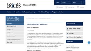 
                            13. Instructional Data Warehouse (IDW) / Overview - Nassau BOCES