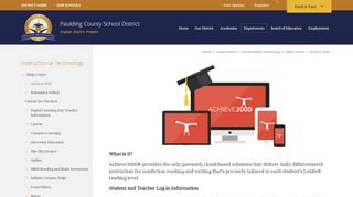 
                            6. Instructional Technology / Achieve 3000 - Paulding County Schools