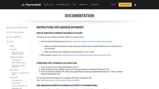 
                            12. Instructions for Amazon Payments - Paymentwall