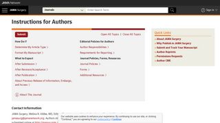 
                            10. Instructions for Authors | JAMA Surgery | JAMA Network