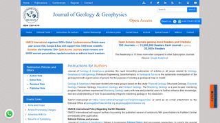 
                            6. Instructions for Authors: Journal of Geology and Geophysics Journals