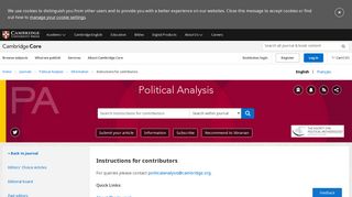 
                            5. Instructions for contributors - Cambridge University Press