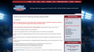 
                            13. Instructions For Paying Using LeagueSafe - Prime Fantasy Sports