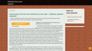 
                            10. Instructions for the new Outlook on the web. » Qantas outlook webmail
