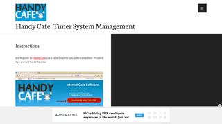 
                            12. Instructions – Handy Cafe: Timer System Management