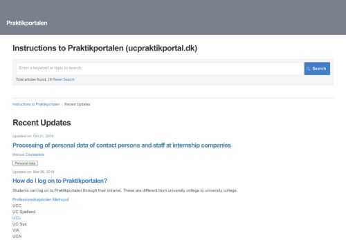 
                            9. Instructions to Praktikportalen - ScreenSteps