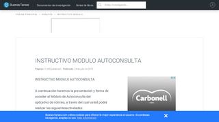 
                            5. INSTRUCTIVO MODULO AUTOCONSULTA - Trabajos de ...