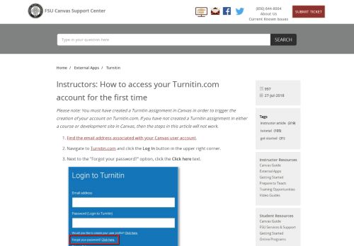 
                            8. Instructors: How to access your Turnitin.com account for the first time ...