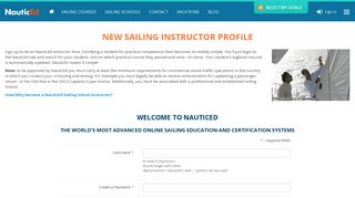 
                            4. Instructors sign up - NauticEd
