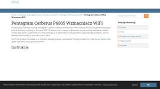 
                            11. Instrukcja - Pentagram Cerberus P6805 Wzmacniacz WiFi - manuall.pl
