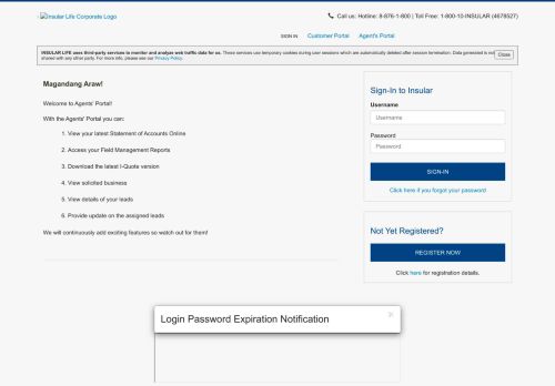 
                            12. Insular Life - Agents' Portal - Login