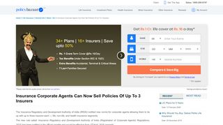 
                            3. Insurance Corporate Agents Can Now Sell Policies Of Up To 3 Insurers