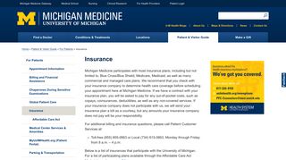 
                            7. Insurance | Michigan Medicine