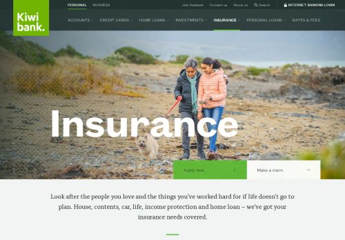 
                            6. Insurance | Personal banking | Kiwibank