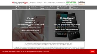 
                            8. Insurance2go - Award Winning Gadget Insurance From £2.99