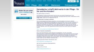
                            11. insuro Maklerservice GmbH - HanseMerkur schafft Mehrwerte in der ...