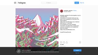 
                            12. Int. Animation Film Festival on Instagram: “The final deadline is set to ...