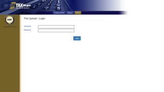 
                            2. INtax.in.gov: File Upload - Login