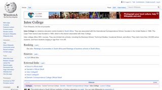 
                            7. Intec College - Wikipedia