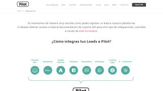 
                            5. Integraciones - Pilot - El CRM más potente de la Industria Automotriz