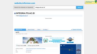 
                            5. integra.its.ac.id at WI. Selamat datang di Integra-ITS :: Sistem Informasi ...