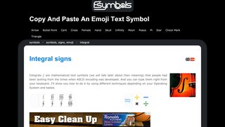 
                            1. Integral signs (type integral symbol on your keyboard) - fsymbols