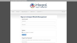 
                            3. Integral Wealth Management :: Login