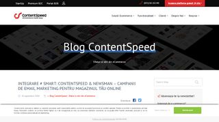 
                            5. Integrare # smart: ContentSpeed & NewsMan – Campanii de email ...