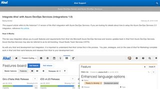 
                            10. Integrate Aha! with Visual Studio Online (integrations 1.0) – Aha! Support