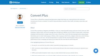 
                            10. Integrate AWeber with Convert Plus