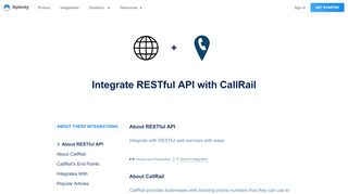 
                            8. Integrate CallRail to RESTful API · Xplenty