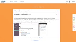 
                            11. Integrate GoToMeeting with Slack - LogMeIn Support - LogMeIn, Inc.