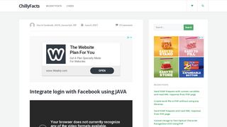 
                            4. Integrate login with Facebook using JAVA - ChillyFacts