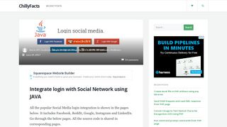 
                            4. Integrate login with Social Network using JAVA - ChillyFacts