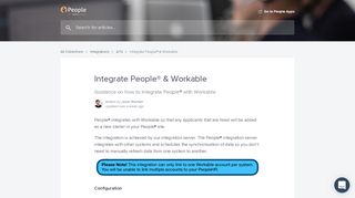 
                            13. Integrate People® & Workable | People® Help Center