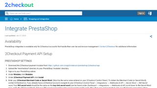 
                            11. Integrate PrestaShop - knowledgecenter.2checkout.com