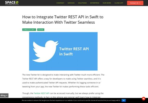 
                            12. Integrate Twitter REST API in Swift to Make Interaction With Twitter
