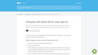 
                            9. Integrate with Azure AD for easy sign-on | Gluu Help Center