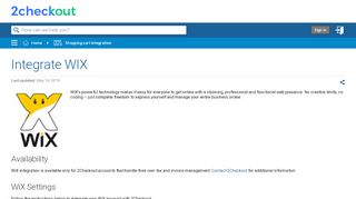
                            13. Integrate WIX - knowledgecenter.2checkout.com