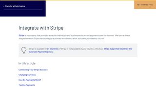 
                            12. Integrate Your Stripe Account : Thinkific