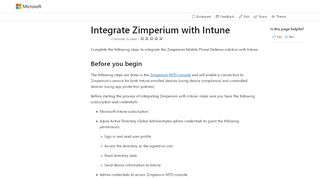 
                            10. Integrate Zimperium MTD with Microsoft Intune | Microsoft Docs