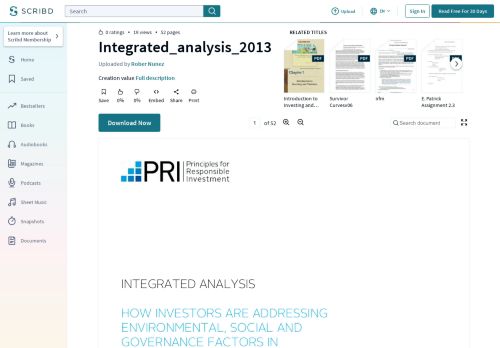 
                            10. Integrated_analysis_2013 | Valuation (Finance) | Sustainability
