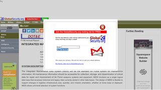 
                            10. INTEGRATED MAINTENANCE DATA SYSTEM (IMDS) - FY98 Activity