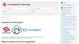 
                            12. Integratie met Moneybird - Autorespond Help