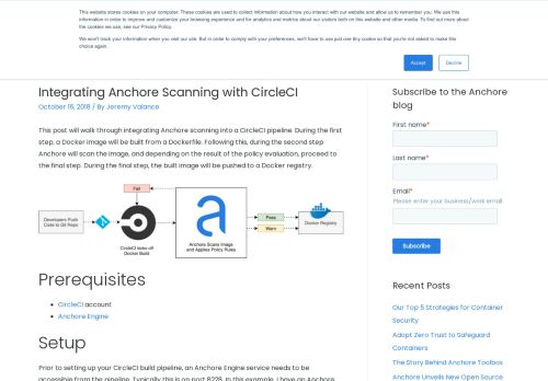 
                            10. Integrating Anchore Scanning with CircleCI - Anchore