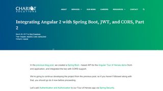 
                            9. Integrating Angular 2 with Spring Boot, JWT, and CORS, Part 2 ...