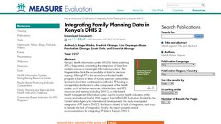 
                            10. Integrating Family Planning Data in Kenya's DHIS 2 — MEASURE ...