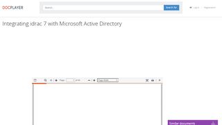 
                            4. Integrating idrac 7 with Microsoft Active Directory - PDF - DocPlayer.net