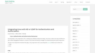 
                            4. Integrating Linux with AD or LDAP for Authentication ... - Byte Padding